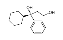 (S)-(+)-1-cyclohexyl-1-phenyl-1,3-propanediol Structure