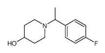 1-[1-(4-Fluoro-phenyl)-ethyl]-piperidin-4-ol Structure