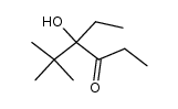 4-ethyl-4-hydroxy-5,5-dimethyl-hexan-3-one结构式