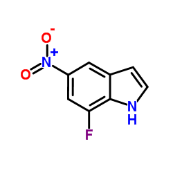 7-氟-5-硝基-1H-吲哚结构式