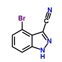 4-Bromo-1H-indazole-3-carbonitrile structure