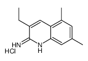 2-Amino-5,7-dimethyl-3-ethylquinoline hydrochloride structure