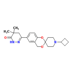 3-(1′-Cyclobutylspiro[4H-1,3-benzodioxine- 2,4′-piperidine]-6-yl)-5,5-dimethyl-1H-pyridazin- 6-one Hydrochloride Structure