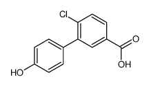 4-chloro-3-(4-hydroxyphenyl)benzoic acid结构式