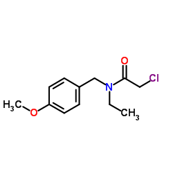 2-Chloro-N-ethyl-N-(4-methoxybenzyl)acetamide结构式