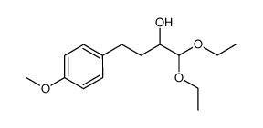 1,1-diethoxy-4-(4-methoxyphenyl)butan-2-ol Structure