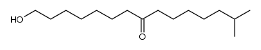 1-hydroxy-14-methyl-8-pentadecanone结构式