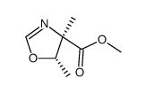 4-Oxazolecarboxylicacid,4,5-dihydro-4,5-dimethyl-,methylester,(4S-cis)-结构式