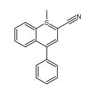 2-cyano-1-methyl-4-phenyl-1-thianaphthalene结构式
