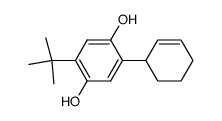 2-tert-butyl-5-(cyclohex-2-enyl)benzene-1,4-diol structure