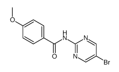 N-(5-BROMO-2-PYRIMIDINYL)-4-METHOXYBENZENECARBOXAMIDE结构式