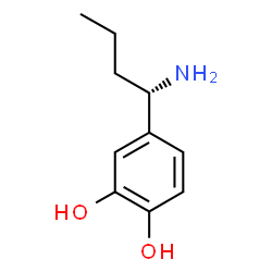 4-((1S)-1-AMINOBUTYL)BENZENE-1,2-DIOL结构式