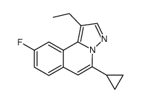 5-cyclopropyl-1-ethyl-9-fluoro-pyrazolo[5,1-a]isoquinoline Structure