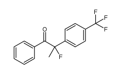 2-fluoro-1-phenyl-2-(4-(trifluoromethyl)phenyl)propan-1-one结构式