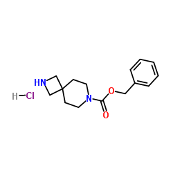 Benzyl 2,7-diazaspiro[3.5]nonane-7-carboxylate hydrochloride (1:1) Structure