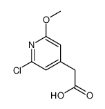 2-(2-chloro-6-methoxypyridin-4-yl)acetic acid结构式