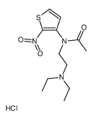 N-[2-(diethylamino)ethyl]-N-(2-nitrothiophen-3-yl)acetamide,hydrochloride结构式