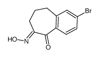 2-bromo-6-(hydroxyimino)-6,7,8,9-tetrahydro-5H-benzo[7]annulen-5-one结构式
