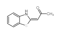 2-Propanone,1-(2(3H)-benzothiazolylidene)-,(E)-(9CI)结构式