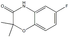 6-Fluoro-2,2-dimethyl-2H-benzo[b][1,4]oxazin-3(4H)-one Structure