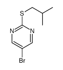 5-Bromo-2-(isobutylthio)pyrimidine Structure