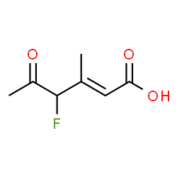 2-Hexenoic acid,4-fluoro-3-methyl-5-oxo-结构式