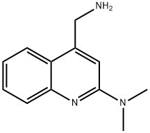4-(aminomethyl)-N,N-dimethylquinolin-2-amine结构式