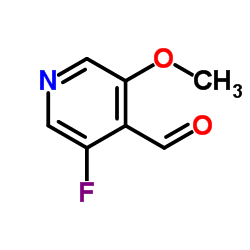 3-氟-5-甲氧基吡啶-4-甲醛结构式