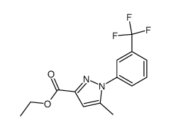 ethyl 5-methyl-1-(3-(trifluoromethyl)phenyl)-1H-pyrazole-3-carboxylate Structure