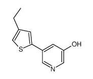 5-(4-ethylthiophen-2-yl)pyridin-3-ol结构式