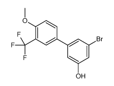 3-bromo-5-[4-methoxy-3-(trifluoromethyl)phenyl]phenol结构式