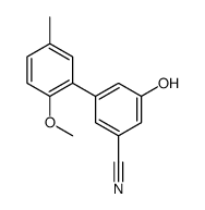 3-hydroxy-5-(2-methoxy-5-methylphenyl)benzonitrile结构式