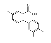 2-(3-fluoro-4-methylphenyl)-5-methylbenzoic acid结构式