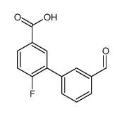 4-fluoro-3-(3-formylphenyl)benzoic acid结构式