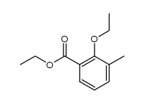 2-ethoxy-3-methyl-benzoic acid ethyl ester结构式