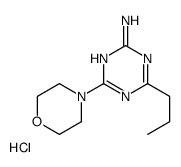 4-morpholin-4-yl-6-propyl-1,3,5-triazin-2-amine,hydrochloride Structure