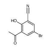 3-Acetyl-5-bromo-2-hydroxybenzonitrile结构式