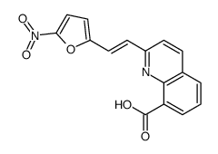 2-[2-(5-nitrofuran-2-yl)ethenyl]quinoline-8-carboxylic acid Structure