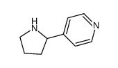 (R)-4-(吡咯烷-2-基)吡啶结构式