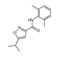 5-Isopropyl-isoxazole-3-carboxylic acid (2,6-dimethyl-phenyl)-amide Structure