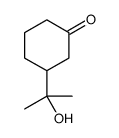 3-(2-hydroxypropan-2-yl)cyclohexan-1-one结构式