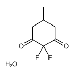 2,2-Difluoro-5-methyl-1,3-cyclohexanedione hydrate (1:1) Structure