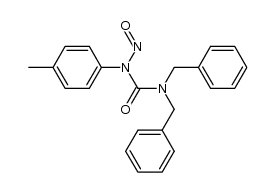 3,3-Dibenzyl-1-(4-tolyl)-1-nitrosourea结构式