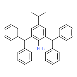 2,6-bis(diphenylmethyl)-4-(isoproply)-Benzenamine Structure