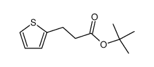 tert-butyl 3-(2-thienyl)propanoate结构式
