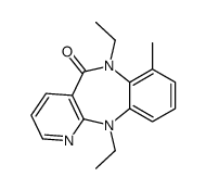 6,11-diethyl-7-methylpyrido[3,2-c][1,5]benzodiazepin-5-one Structure