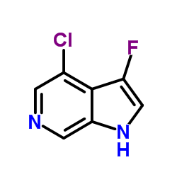 4-Chloro-3-fluoro-1H-pyrrolo[2,3-c]pyridine结构式
