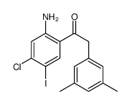 1-(2-amino-4-chloro-5-iodophenyl)-2-(3,5-dimethylphenyl)ethanone Structure