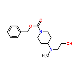 Benzyl 4-[(2-hydroxyethyl)(methyl)amino]-1-piperidinecarboxylate Structure