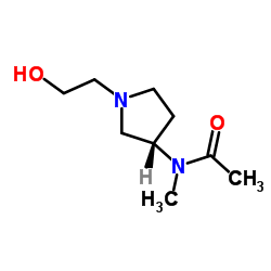 N-[(3S)-1-(2-Hydroxyethyl)-3-pyrrolidinyl]-N-methylacetamide Structure